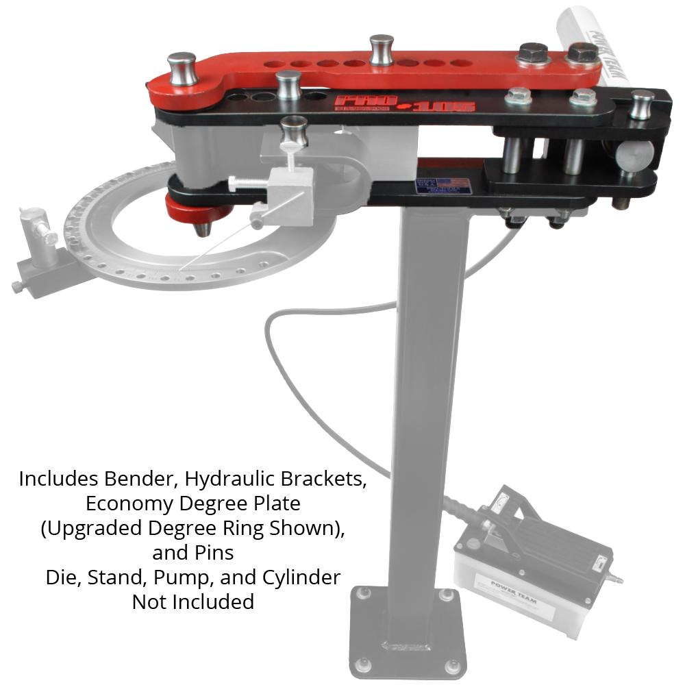 Pro Bender Hydraulic Tube and Pipe Bender | PRO-TOOLS 105 Series | Heavy Duty